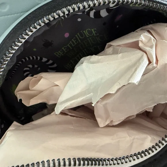 Loungefly Beetlejuice Cowboy Backpack - Black, Gray, Green - Picture 5 of 5